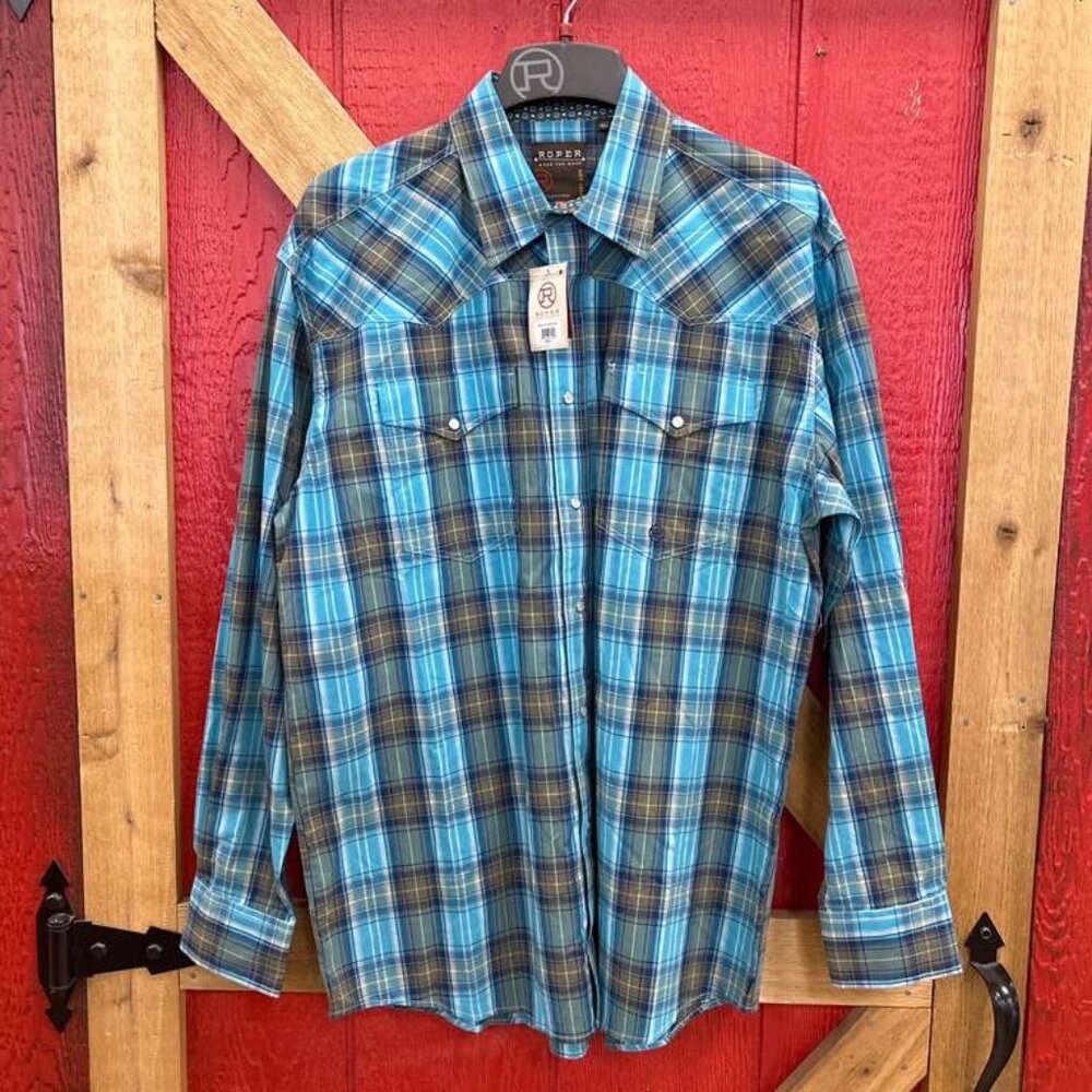 Men’s Roper Button Down Shirts, Pearl Buttons